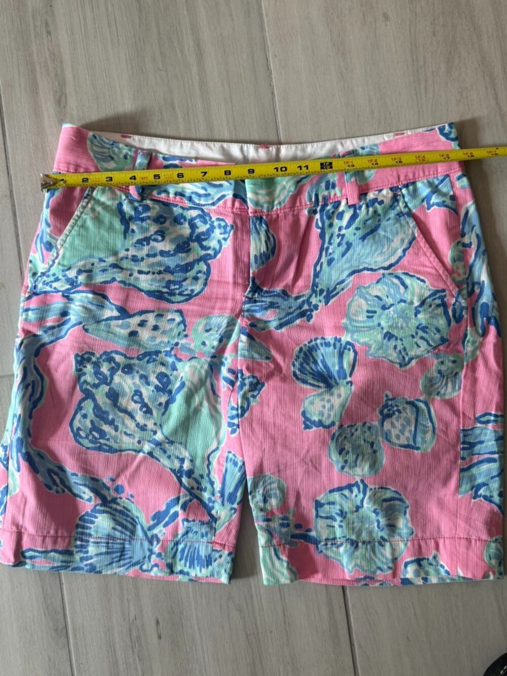 Lilly Pulitzer Barefoot Princess Chipper Shorts - Pink Pout & Blue Sz 8 - Picture 2 of 6